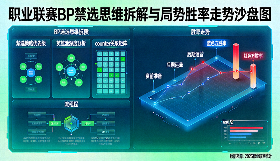 职业联赛BP禁选思维拆解与局势胜率走势沙盘图